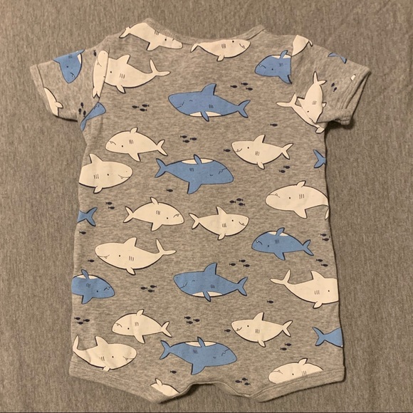 4/$10 Shark Romper - Picture 2 of 2